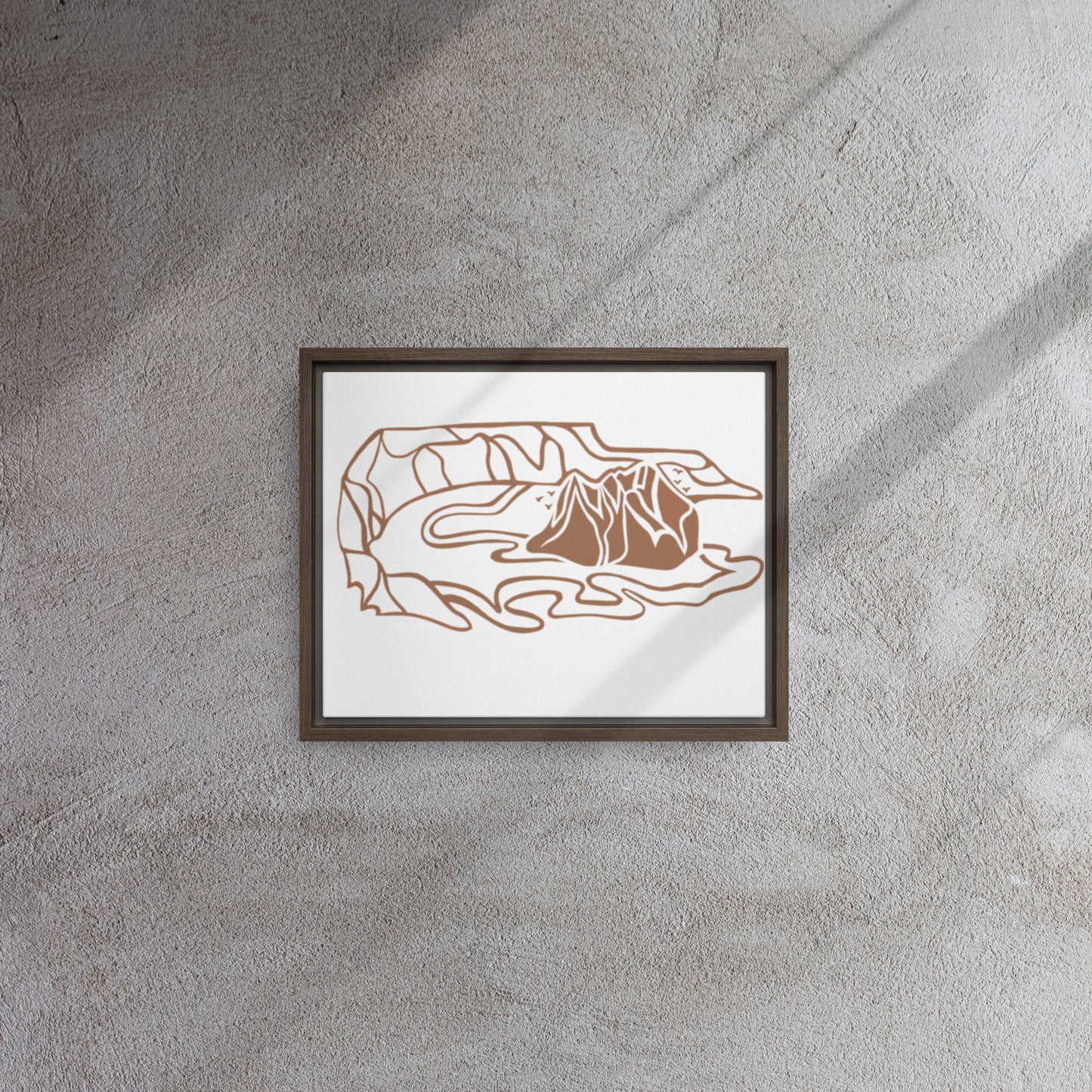 Minimalist Bird Island Canvas