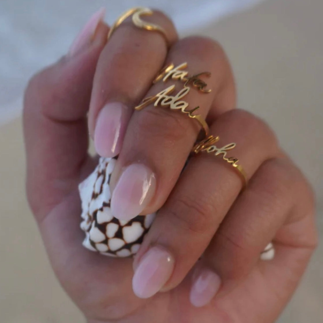 Aloha & Hafa Adai Adjustable Rings