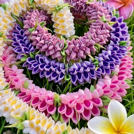Island Royalty Thick Ribbon Forever Leis