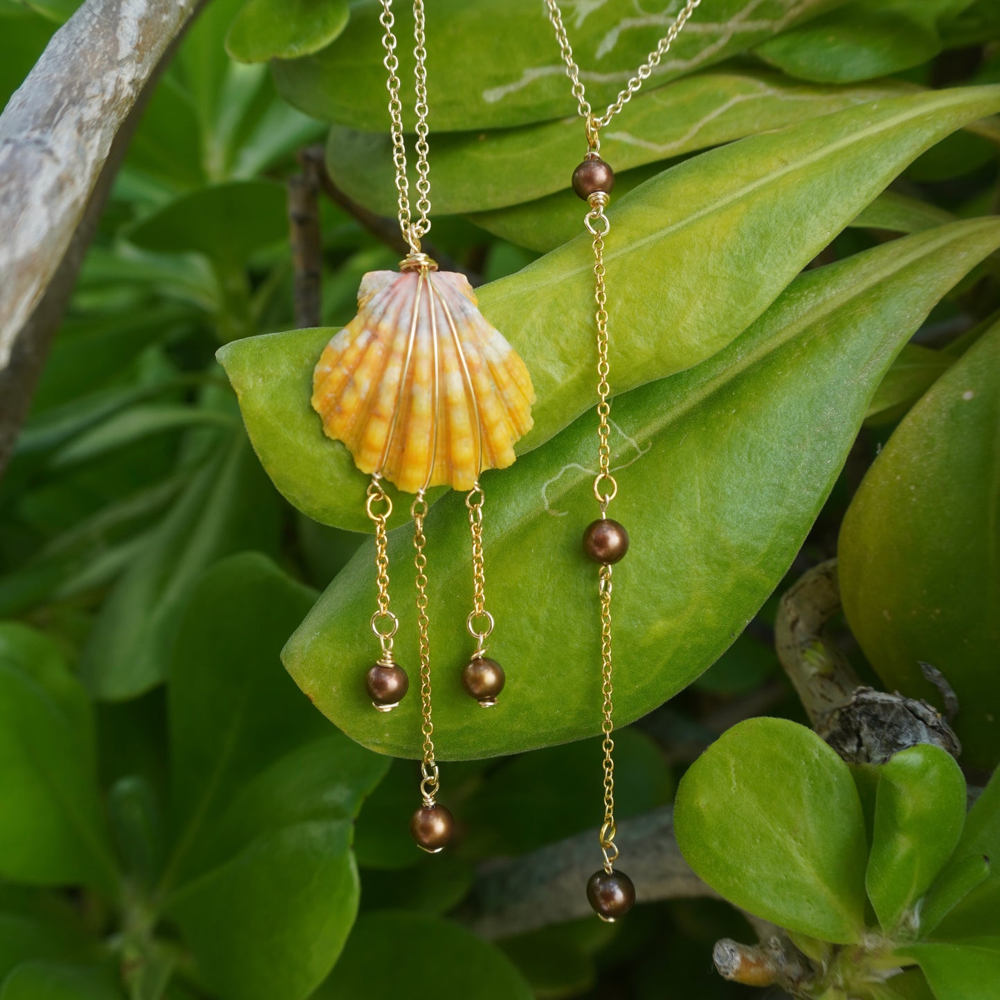 Sunrise Chocolate Pearl Necklace