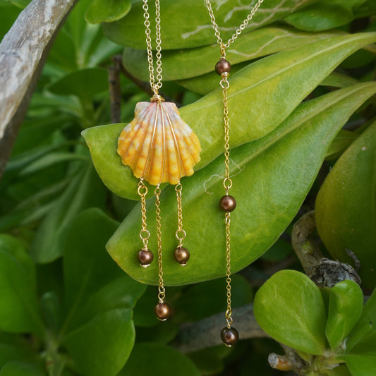 Sunrise Chocolate Pearl Necklace