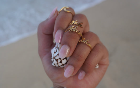 Aloha & Hafa Adai Adjustable Rings