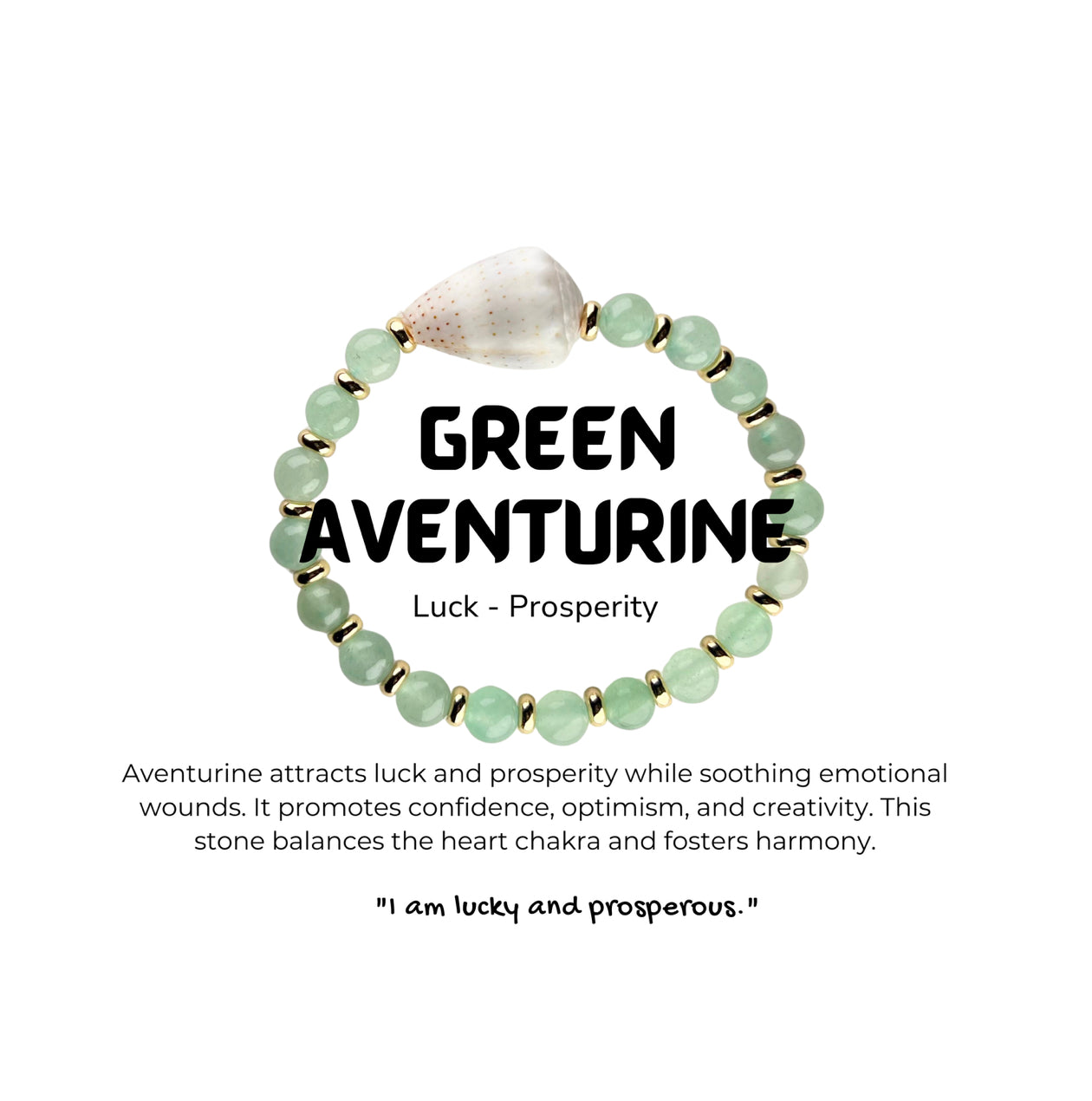 Luck & Prosperity Stone Ocean Bracelet (Adventurine)