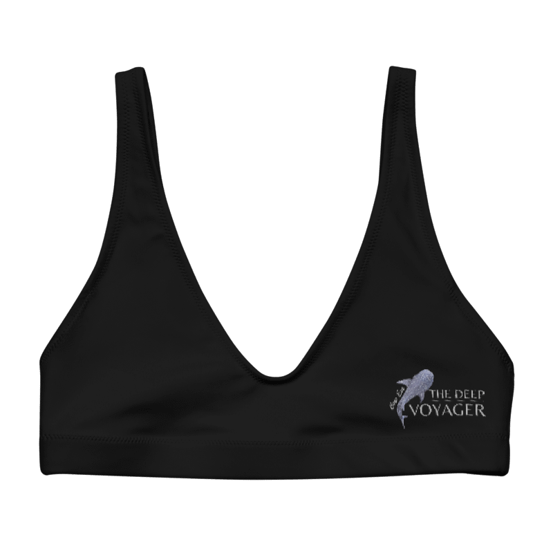 Deep Voyager Recycled Black Swim and Sports Top