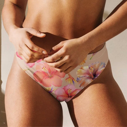 Watercolor Sandy Hibiscus Recycled Bottom