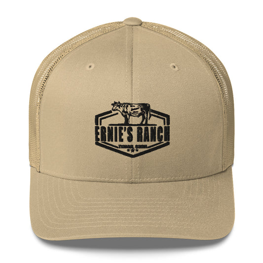 Ernie's Ranch Embroidered Trucker Hat (Sand)