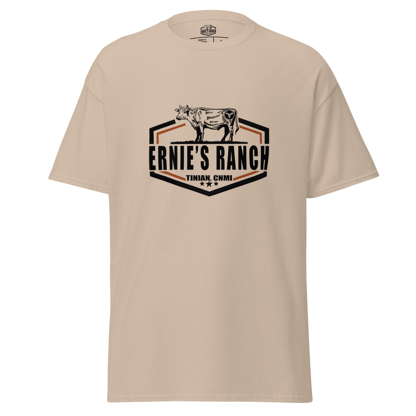 Ernie's Ranch Classic Light Tee (White or Sand) (100% Organic Cotton)