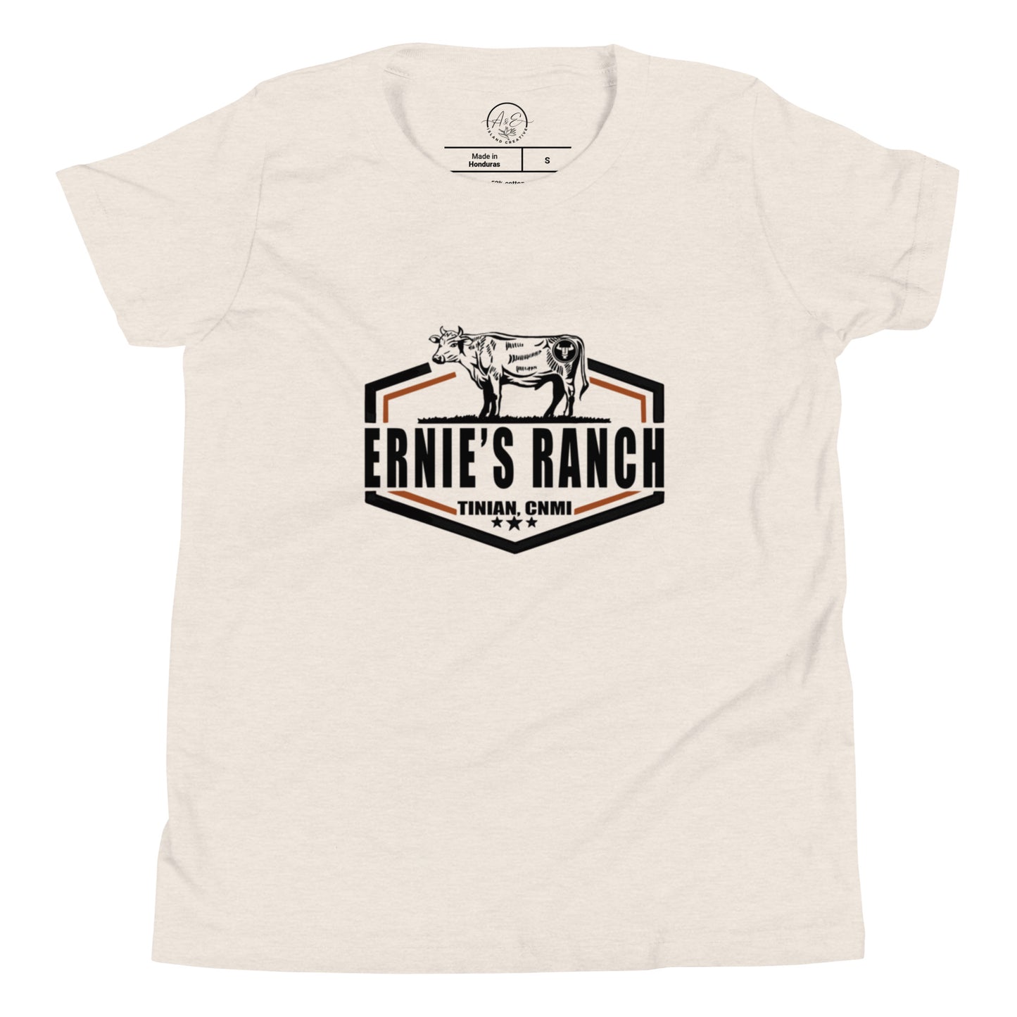 Ernie's Ranch Classic Light Tee- YOUTH (White or Sand)